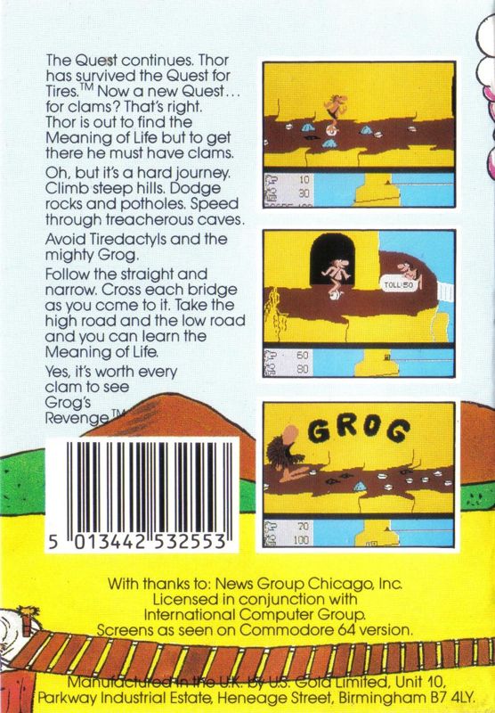 Grog's Revenge box art for MSX